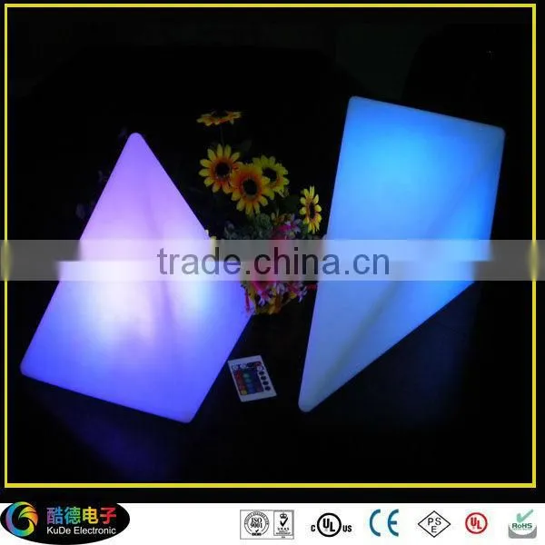 LED Luminous Pyramind Decoration LED Light Indoor Outdoor Garden Decor