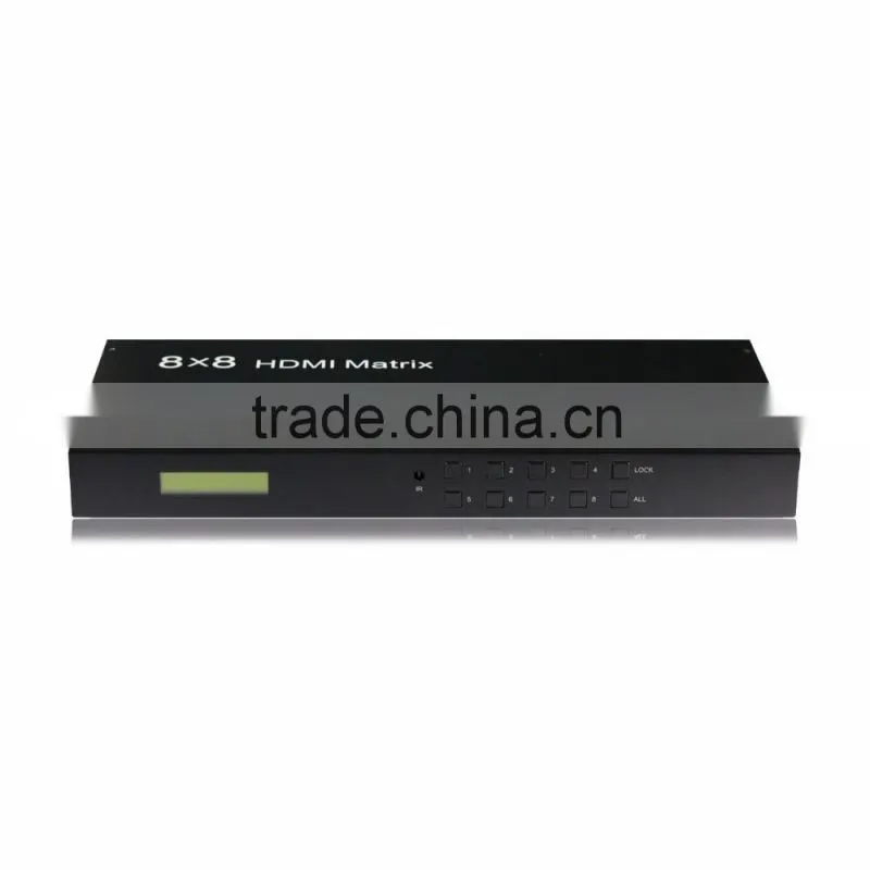 Customized hot-sale hdmi video/audio switch/matrix 8x8 hdmi matrix switch 8 in 8 out for hot video player made in China