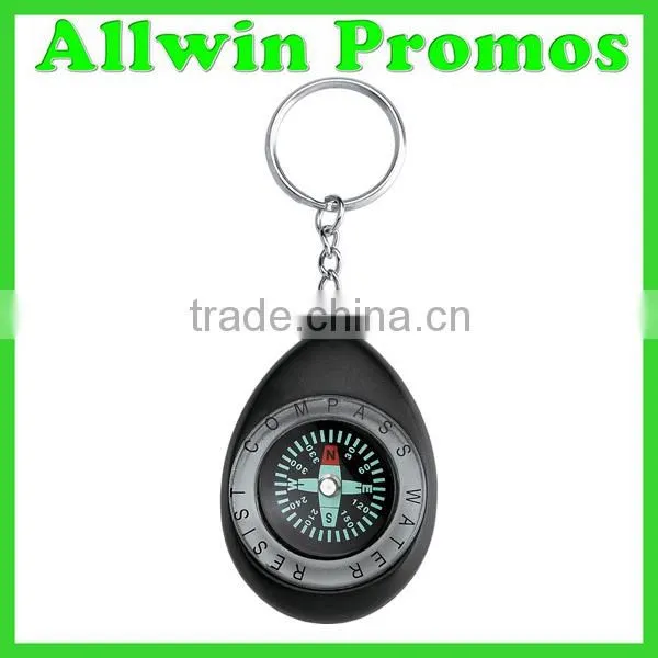 Promotional Customized Oval Compass Keychain