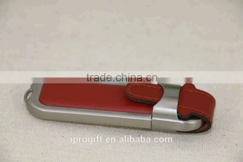 2016 wholesale promotion gift leather USB Flash Drive 1GB 2GB 4GB 8GB 16GB 32GB