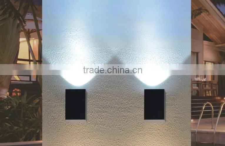 W-003471 1*6W COB LED IP54 aluminum outdoor modern wall mounted light,up down wall lamps