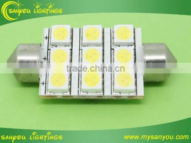 Error free canbus light T10*36 high power 9W led for car led car bulbs led lights for car led car lightsled for car interior