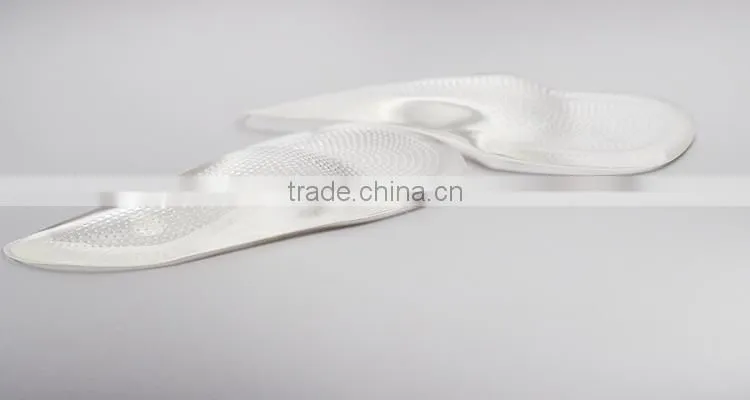 Foot orthotic Cushioned Arch Support Insole , Foot Care Massage Gel Arch Protector.