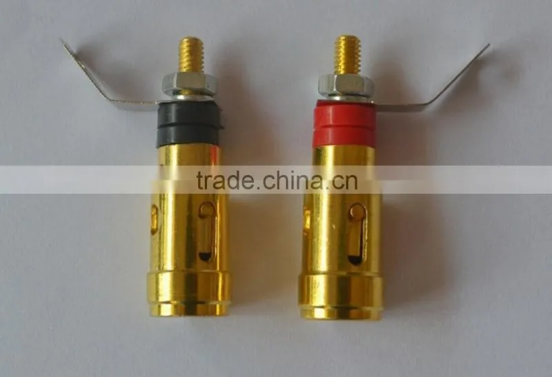 Spring Loaded Gold Plated Speaker Binding Posts Terminals
