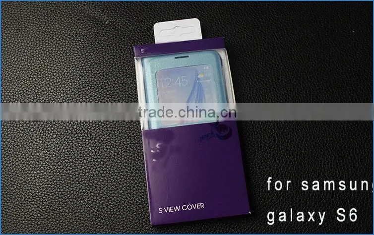 2015 Hot Sale cell phone case for S6 case. leather flip case for samsung galaxy S6