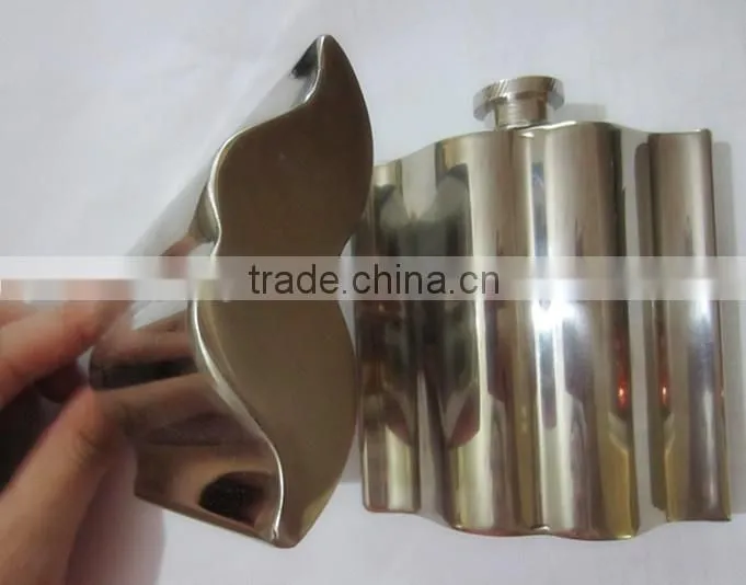 Hot sale Mustache shape stainless steel hip flasks