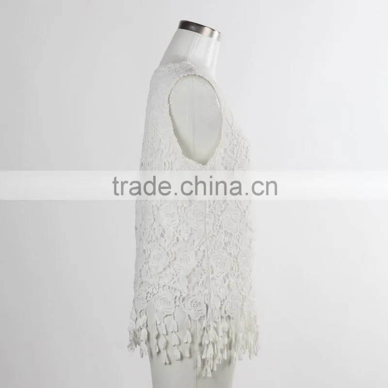 F5S12100 Fashion Design Women Lace Tank Top