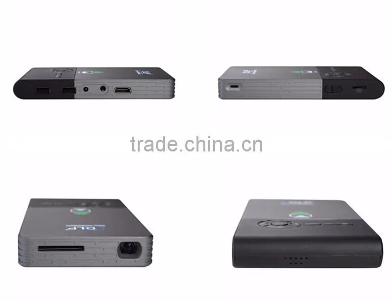 Cheap Price 5G WIFI LED Lamp 15000 hours 1G 8G Digital Projector DLP Portable android 4.4 smart C2 Projector