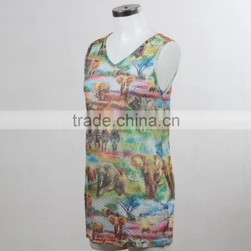 F5S15197 Tank Top Woman Summer 2016 China Manufacturer