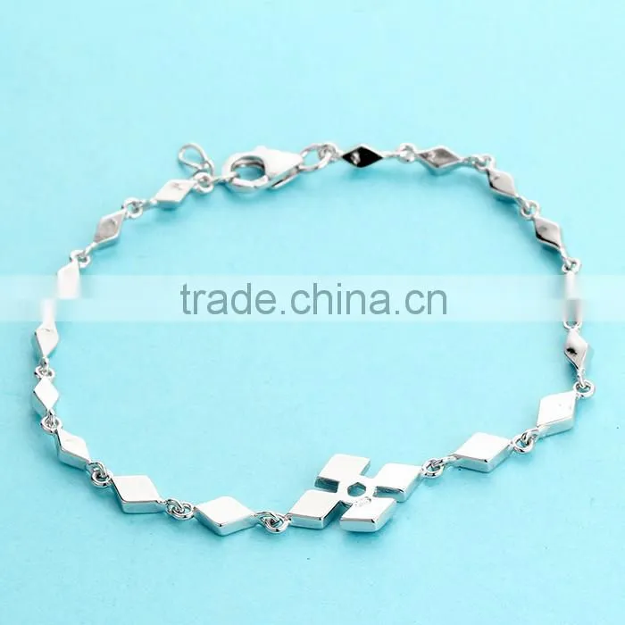 925 Sterling Silver Blue Opal Bracelet For Men Fine Jewelry SBI182W
