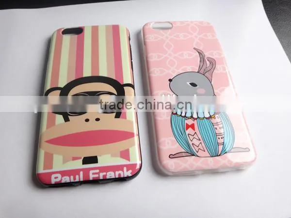 Fashionable cell phone case for iphone 6 with cute printings