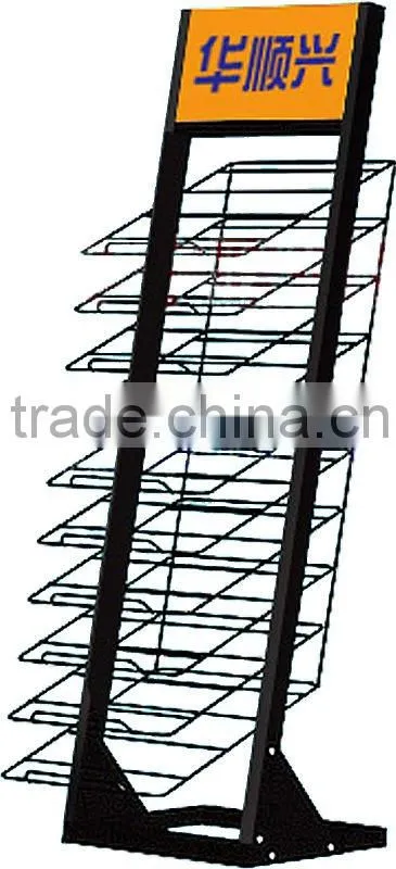Metal ajustable display stand/rack foy tiles for showroom HSX-126