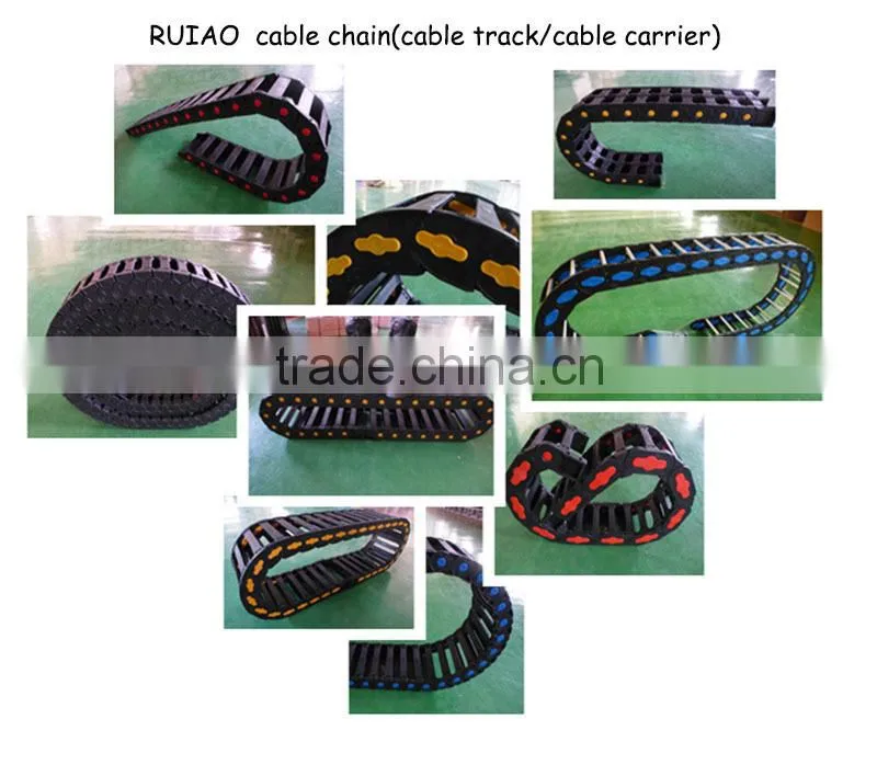 RUIAO high quality CE approved nylon P66 plastic cable drag chain