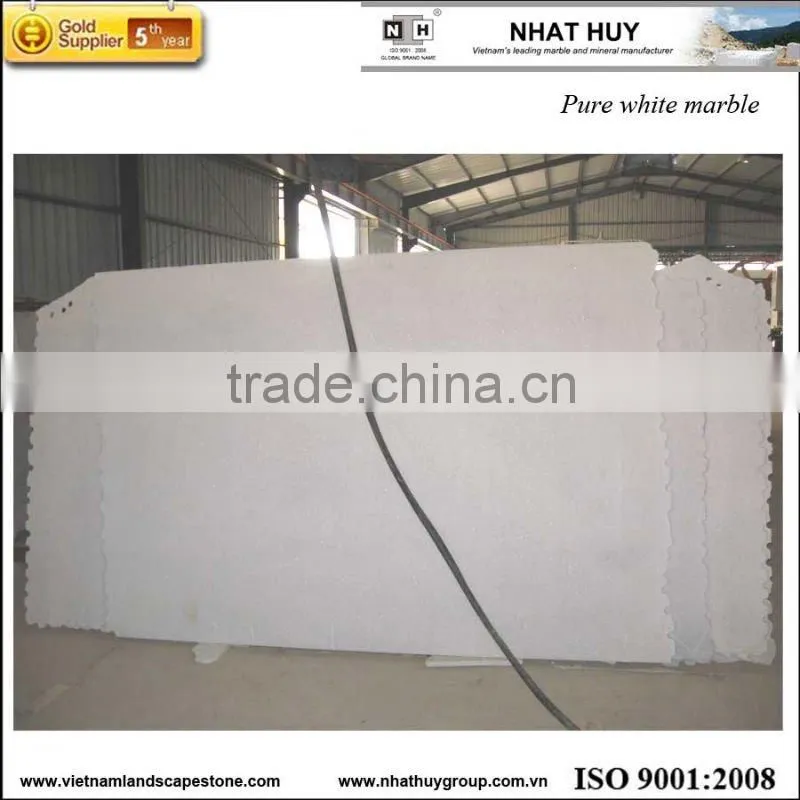 snow white marble polished