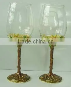 RORO Hawaii enamel crystal glass red wine glass