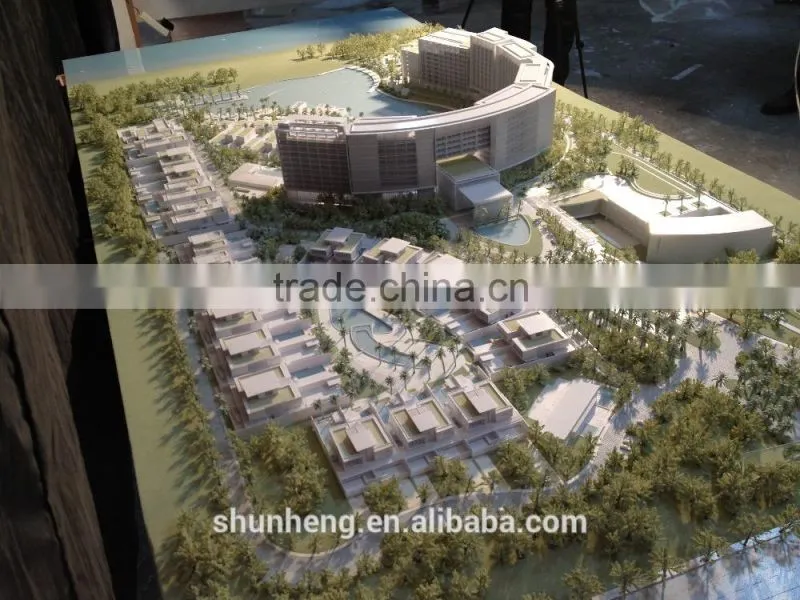 Custom acrylic building scale model manufacturer from China