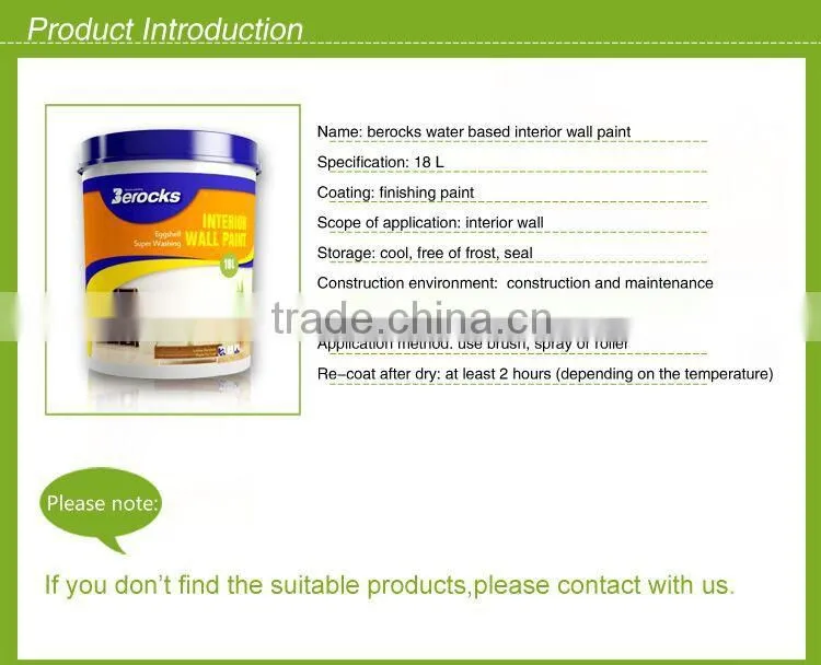 washable interior paint wall /emulsion/latex paint/building paint