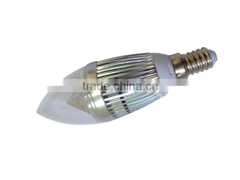 High Power E14 Lamp Base 4watts Aluminum Lamp Body Led Candle Light