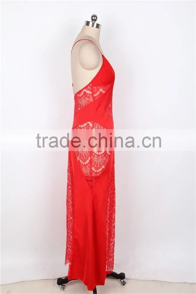 Long lace tube babydoll dress arab women sexy lingerie