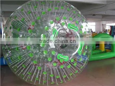Popular 100% TPU inflatable color dots zorb