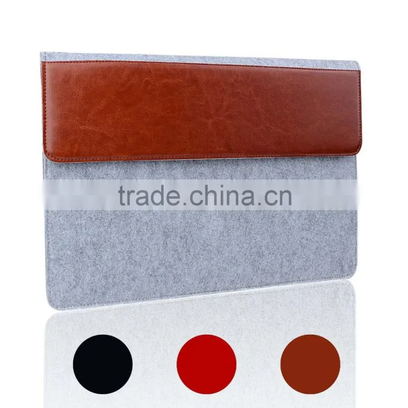 New For Macbook Wool Felt Laptop Sleeve 13'' Laptop Bag, China Supplier