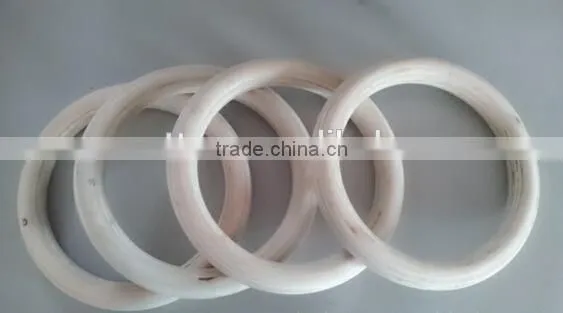 Portable Olympic Gymnastics Rings home fitness gymnastics wooden rings for crossfit strength training