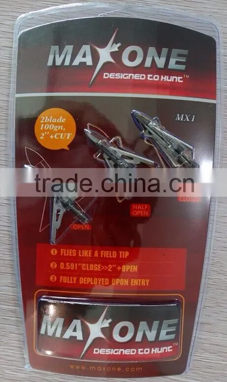 Hunting arrows 2 blade 125gn hunting broadheads iron ferrel broadheads