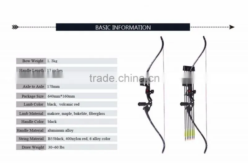 creative design archery hunting recurve bow