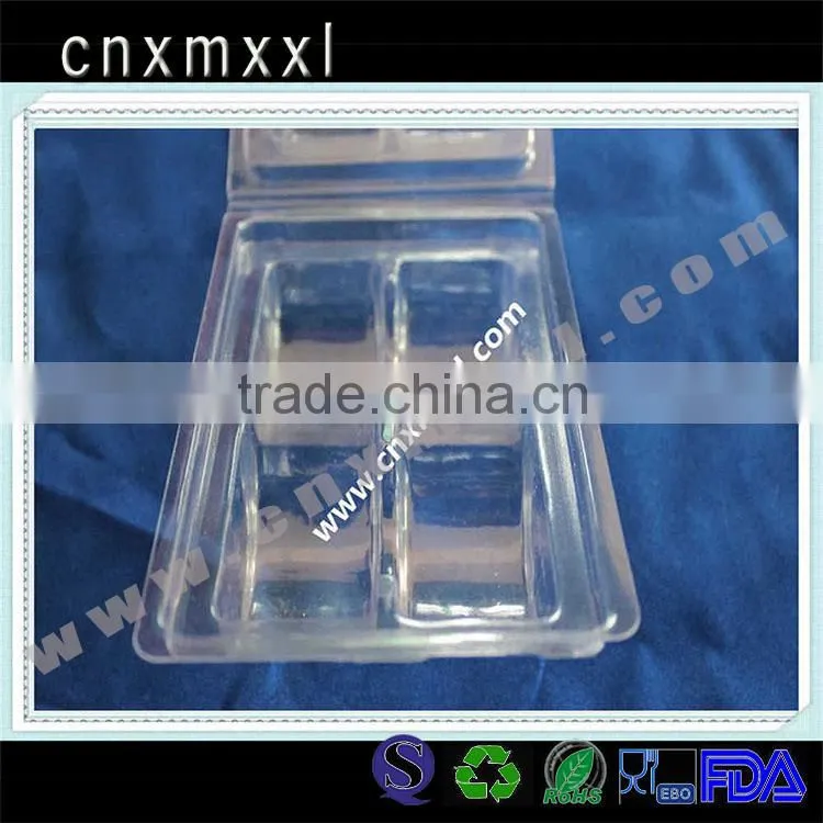 4 pcs macarons clamshell packaging tray display wholeselling blister plastic tray