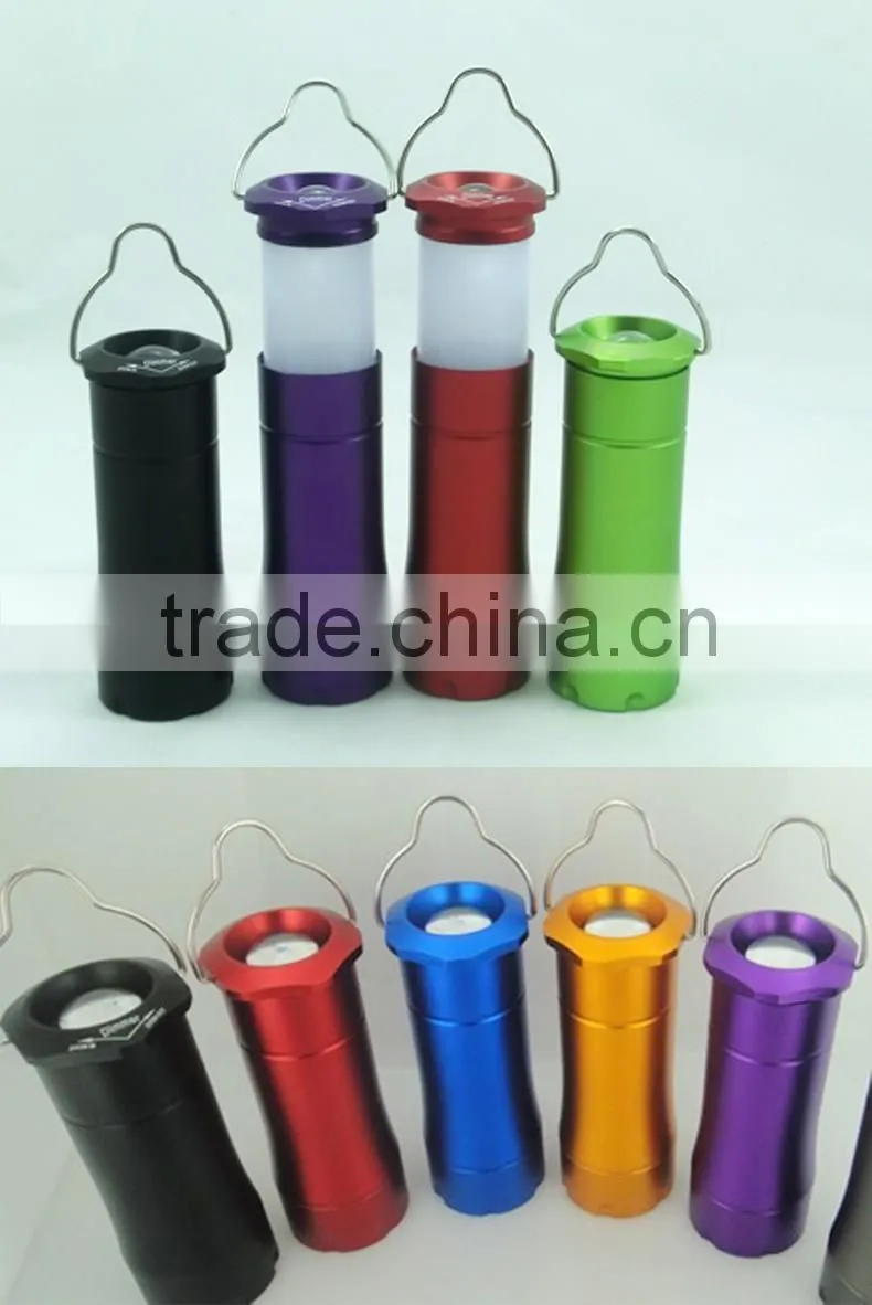 Cheaper Sales Promotion High Power 1W Zoom Torch & Camping Lantern 2 in 1 Hanging Lantern