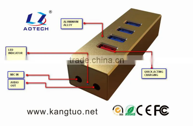 AOTECH metal new usb 3.0 usb hub