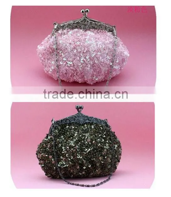 2014 wholesale Elegant Fashion party bag vintage bead evening bag