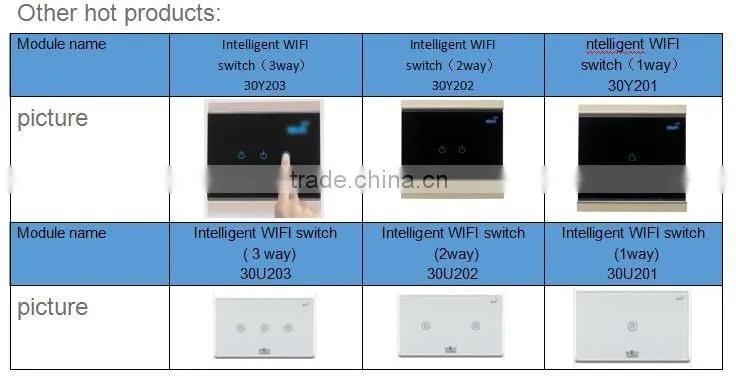2 gang wifi remote controlled wall mount power switch