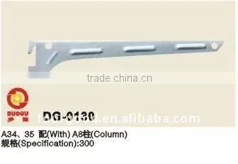 Slat wall metal display shelf bracket