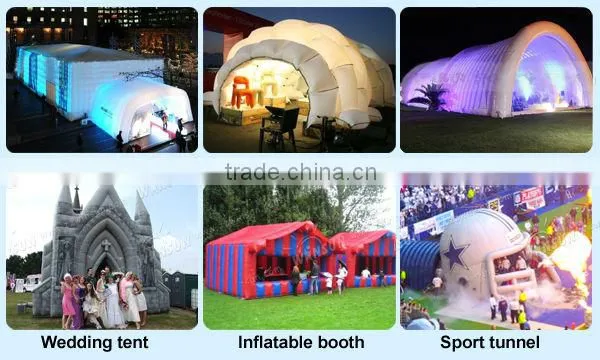 EN15649 environmentally non-toxic 4m diameter clear inflatable cabin tent