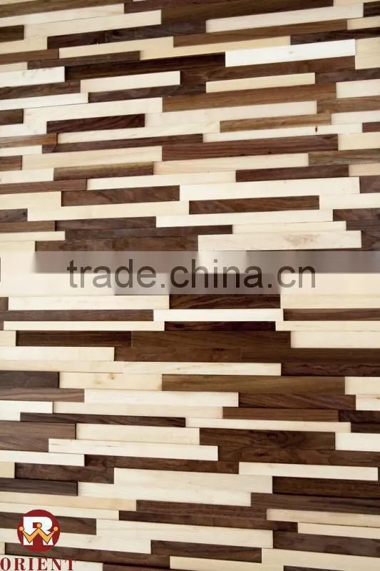 teek baroque style decorative 3D wood wall panel