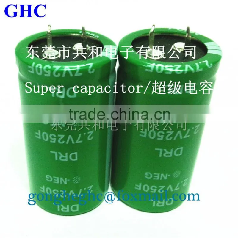 high power for 2.7v250f capacitor
