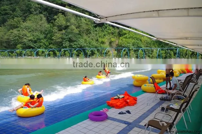 Wave machine swim surf pool , wave pool design