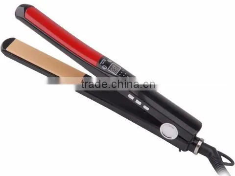 ceramic MCH heating Professional Hair Straightener Titanium LED Temp display