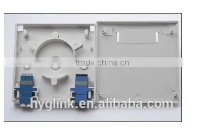 Fiber optic parts of 2 port SC FTTH fiber optic socket panel