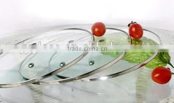 tempered glass pan lid