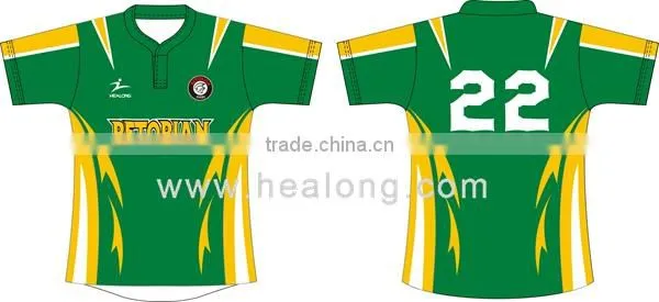 280gsm polyester Rugby jersey,short sleeve wholesale women rugby top