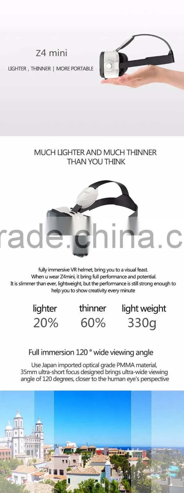 virtual reality vr 3d glasses phone case vr box z4 remote