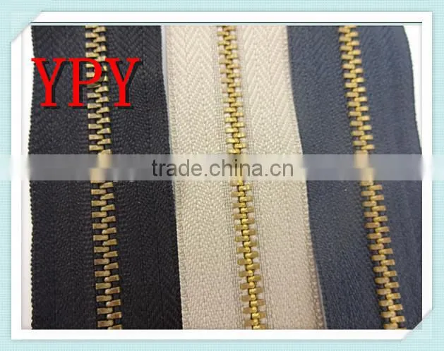 Close End 3# Y Teeth Metal Zipper with Factory Price