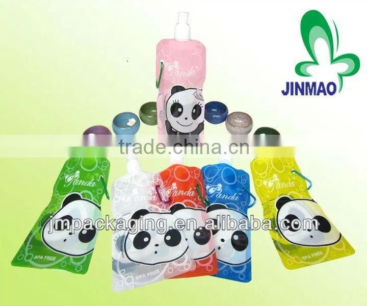Resealable canton bag with spout