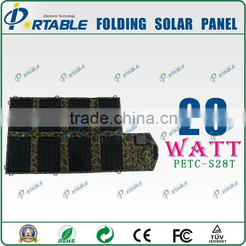 portable solar panel charger 5V ~ 18V