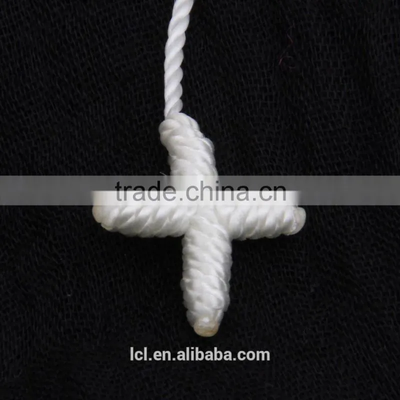 2015 new designs bracelet pure white & colorful rope cross bracelet jewelry hand made bracelet for woman cute girl childen
