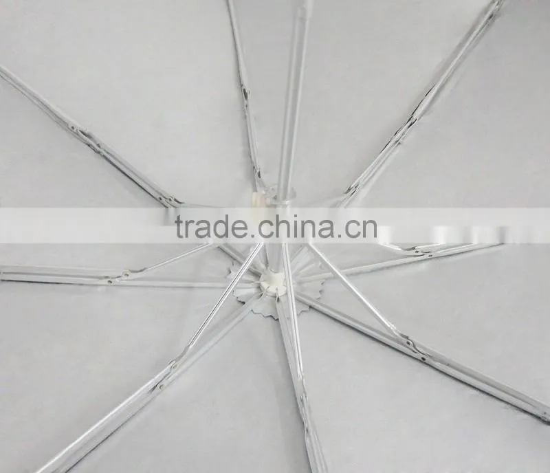 Wholesale UV Protection Manual Rain 3 Folding Umbrella With Case