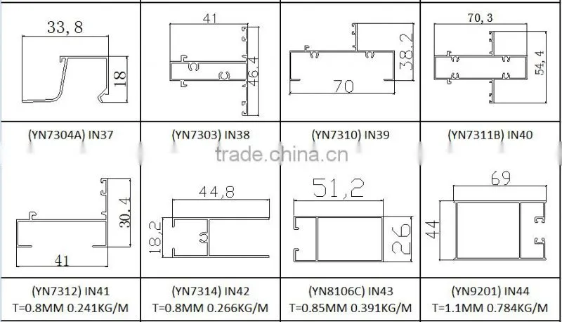 Indonesia aluminum China supplier aluminum extrusion pdf window aluminum profile
