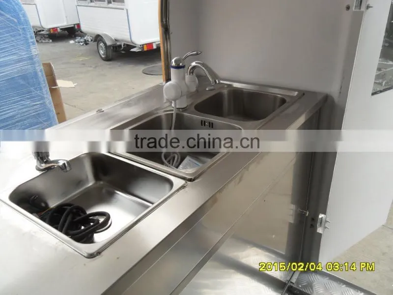 Small or big wheels fast food carts kiosk/food selling car/food street kiosk for salefood truck